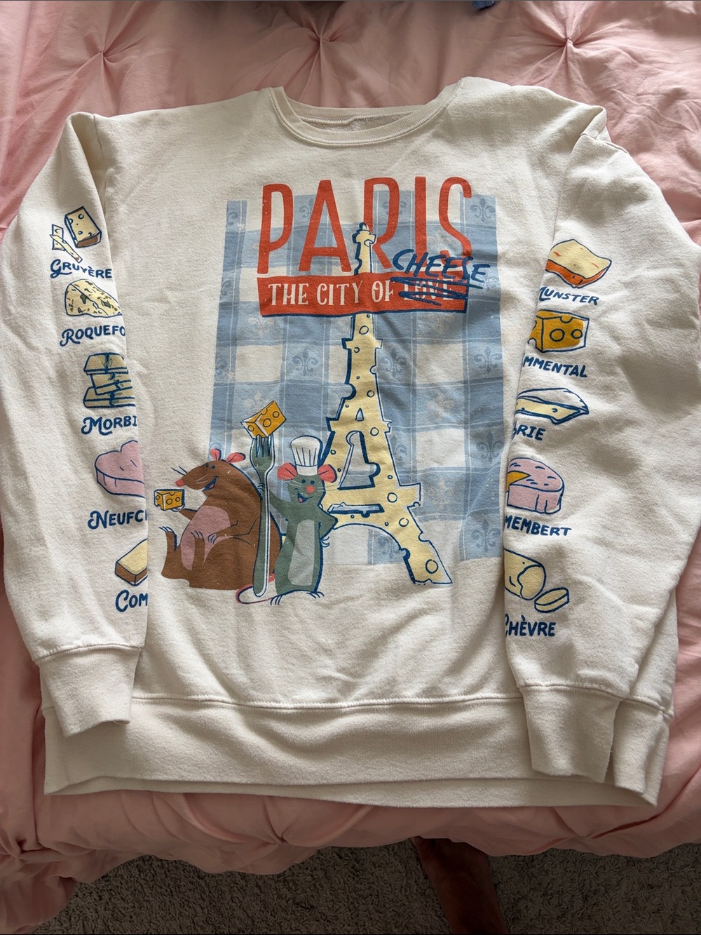 Disney Parks ratatouille sweatshirt. Size medium -off white color